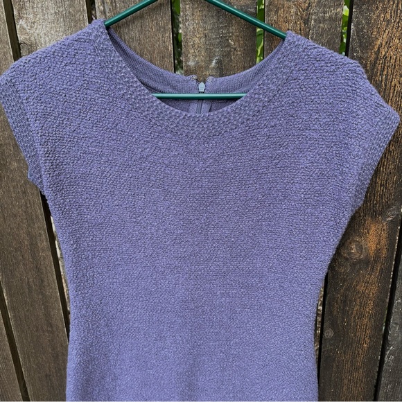 ST. JOHN Black Label PF 12 GRP 1 Pastel Purple Textured Knit Dress Sz 4 - Picture 6 of 16